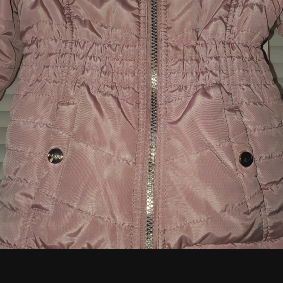 DKNY Pink Puffer Reversible Jacket Toddler 18 - Picture 7 of 11